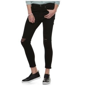 Juniors' Mudd® Destressed Ankle Skinny Jeans